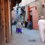 Straße zum Riad La Maison Nomade in Marrakesch
