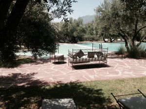 Relaxen im Schwimmbad von Oliveraie de Marigha ca. 1 Std. vom Hotel in Marrakesch entfernt