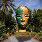 Marrakesch Anima Garten von André Heller, Mosaikkopf 3 mit Vignette, Titel 3, Marokko
