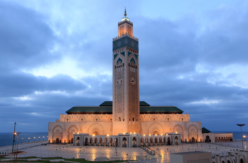Urlaub & Rundreisen Marokko zur Moschee Hassan II in Casablanca