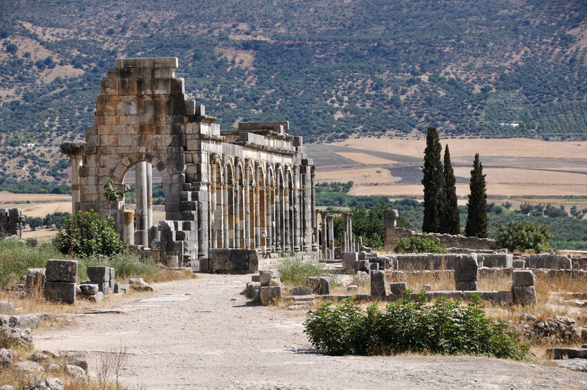 Die romanischen Ruinen von Voloubilis