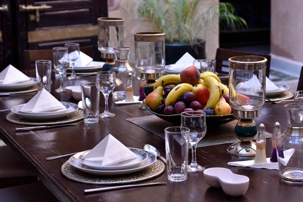 Marokkanisch Essen im Hotel Marrakesch Riad La Maison Nomade