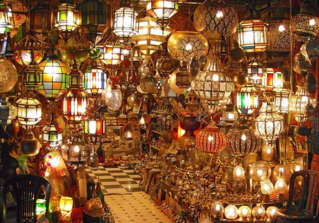 Mit dem Riad La Maison Nomade im Lampen-Souk Marrakesch
