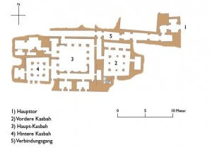 Grundriss der kasbah-tamnougalt